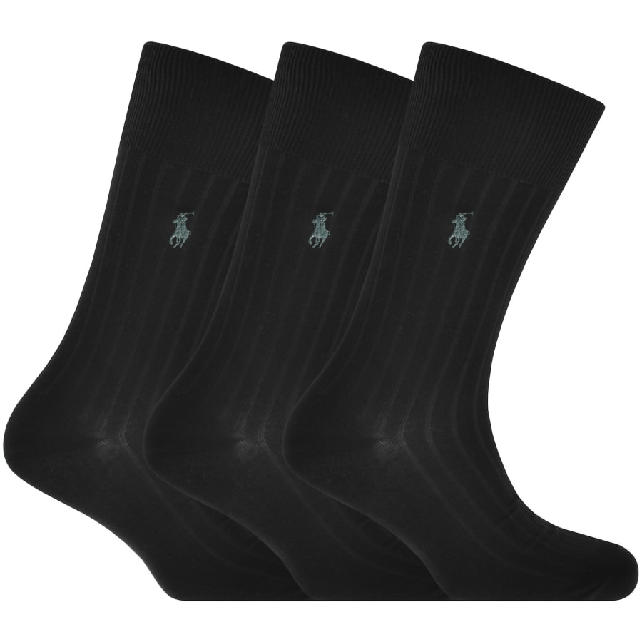 Ralph Lauren 3 Pack Ribbed Crew Socks Mainline Menswear Denmark